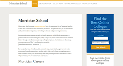 Desktop Screenshot of mortician-school.com