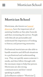 Mobile Screenshot of mortician-school.com